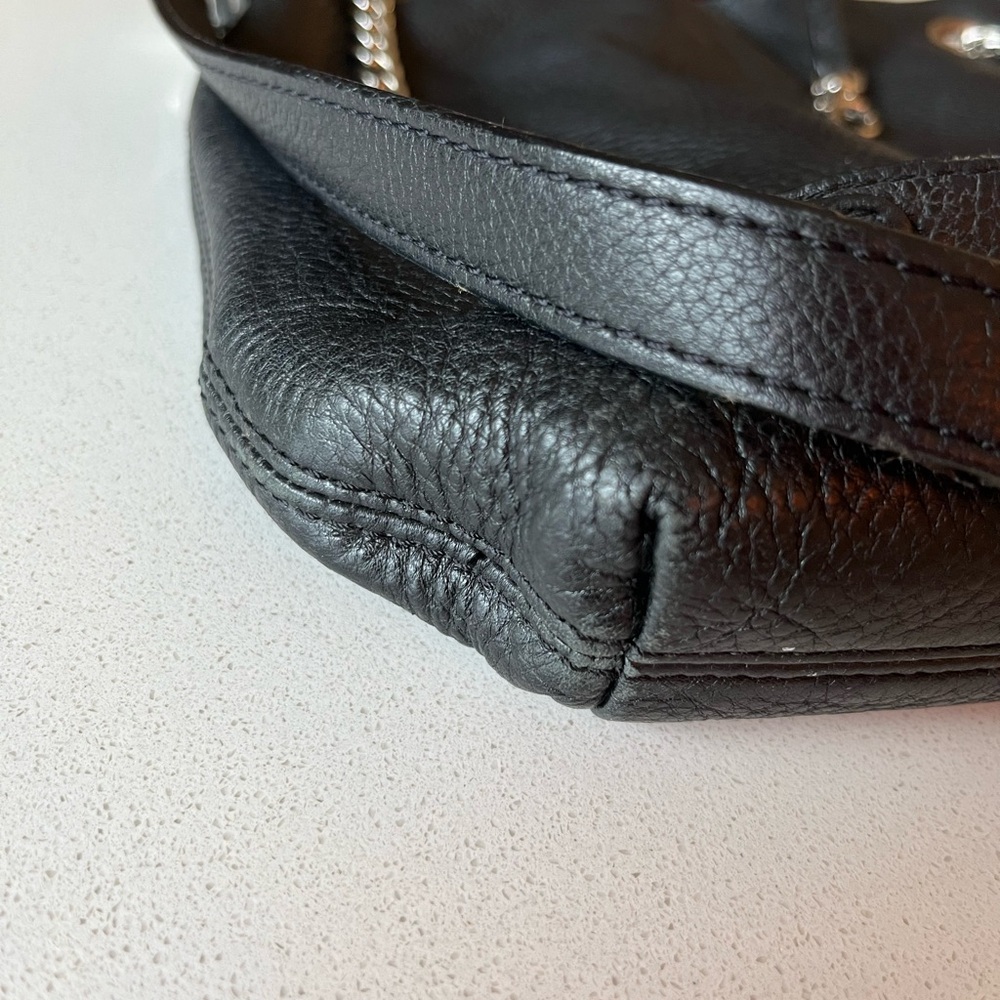 Michael Kors Black Pebbled Leather Shoulder Bag - Picture 9 of 11